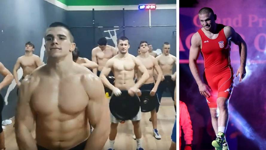 Na treningu s olimpijcima pred hrvački spektakl u Zagrebu...