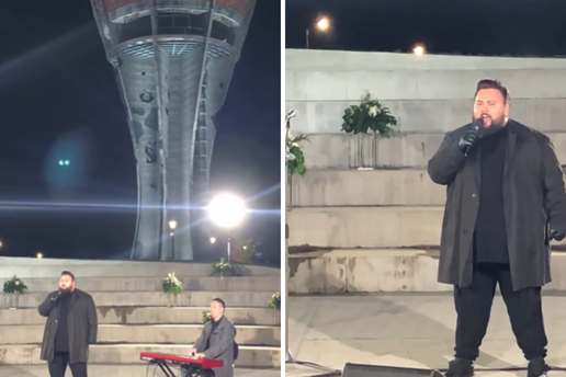 Houdek otpjevao Ružu Hrvatsku ispred Vukovarskog vodotornja: Poslušajte kako zvuči izvedba...