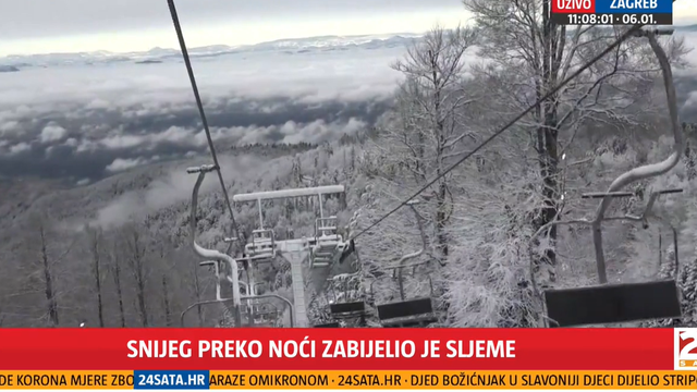 Snježna idila na Sljemenu: Jučer su otkazali utrku zbog manjka snijega, sad ga ima i viška...