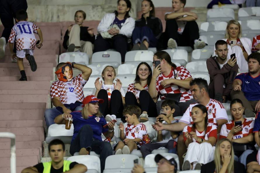 Atmosfera na Poljudu na utakmici između Hrvatske i Španjolske u Ligi nacija
