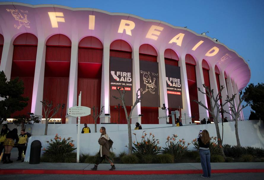 FireAid benefit concert for Los Angeles wildfire relief efforts in Inglewood