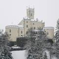 FOTO Prava idila: Snje&zcaron;ni dvorac Trako&scaron;&cacute;an sa zale&dstrok;enim jezerom pru&zcaron;a prizor kao iz bajke!