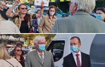 Prosvjednici pred splitskom bolnicom izvrijeđali ravnatelja: 'Sotone, struku nećete lagat'