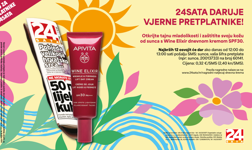 Donosimo pravila nagradnog natječaja "24sata daruje Wine Elixir dnevnu kremu SPF 30''