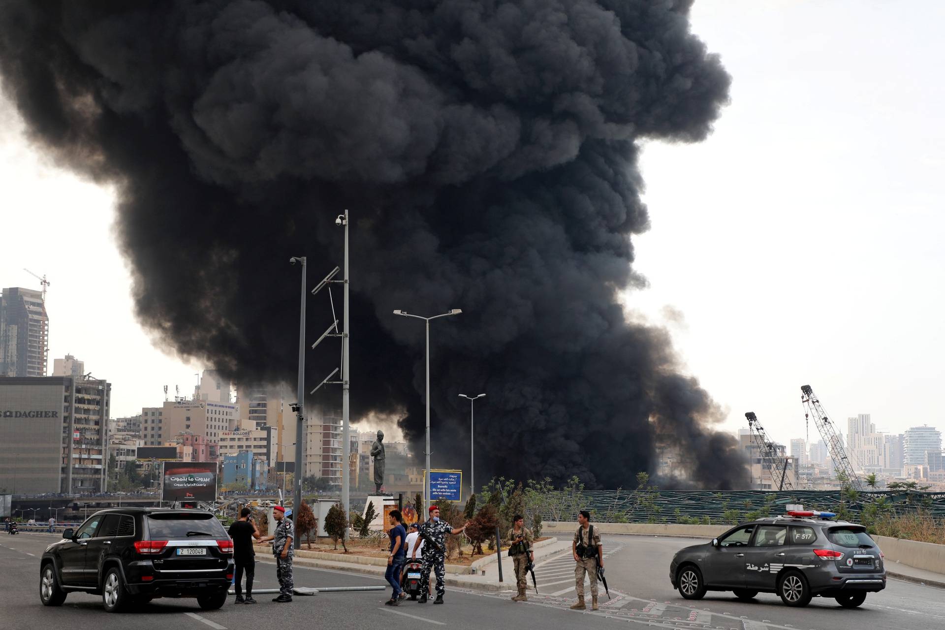 Fire breaks out at Beirut's port area