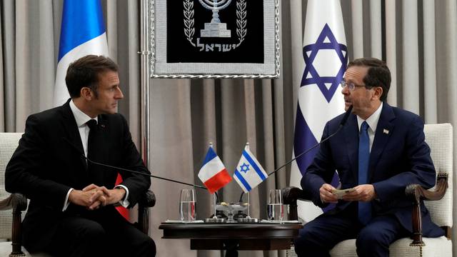 French President Emmanuel Macron visits Israel