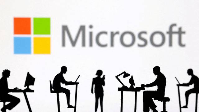 FILE PHOTO: Illustration shows Microsoft Corporation logo