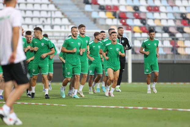 Trening KF Dukagjini uo?i uzvratne utakmice drugog pretkola Konferencijske lige protiv HNK RIjeka