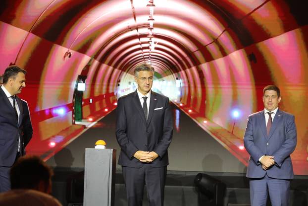 Rijeka: Premijer Andrej Plenković na svečanom puštanju u rad tunela Učka