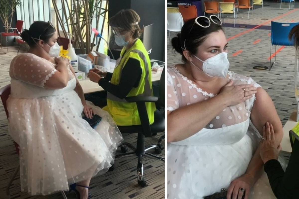 Vjenčanicu obukla za cijepljenje - jer je svadbu morala otkazati