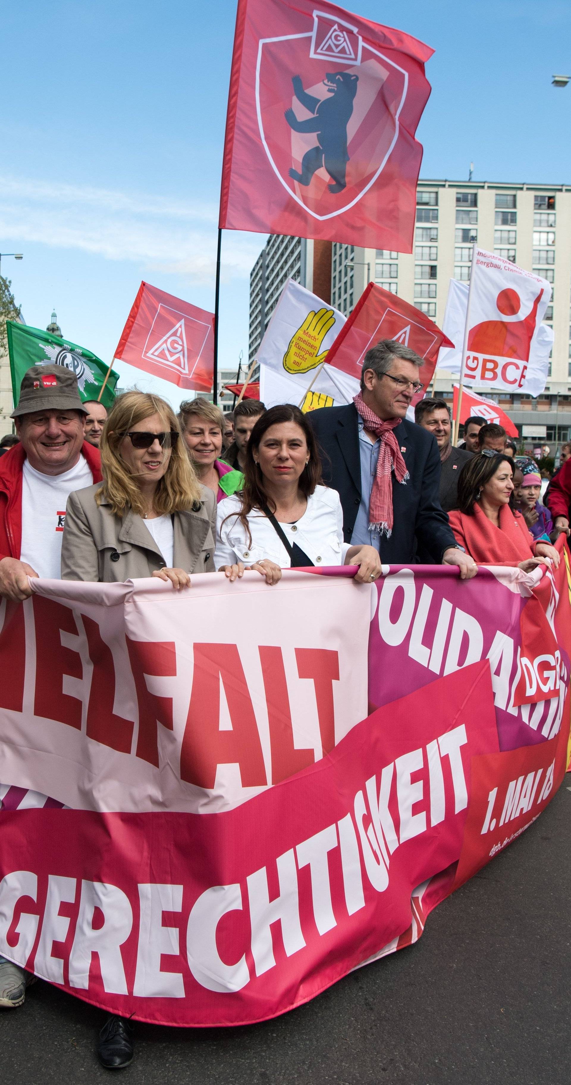 01 May in Berlin - trade union demonstrations