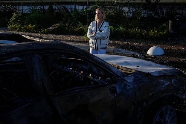 Aftermath of a Russian missile and drone attack in Kyiv