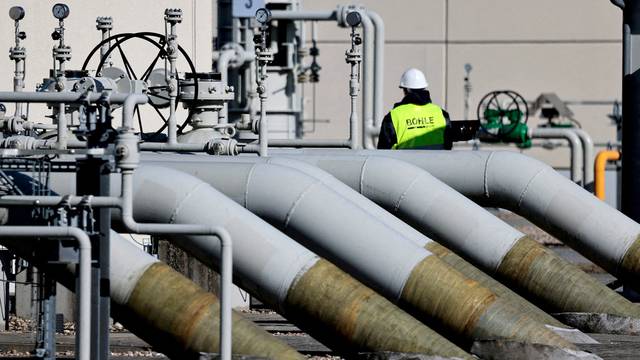 FILE PHOTO: Pipes at the landfall facilities of the 'Nord Stream 1' gas pipline in Lubmin