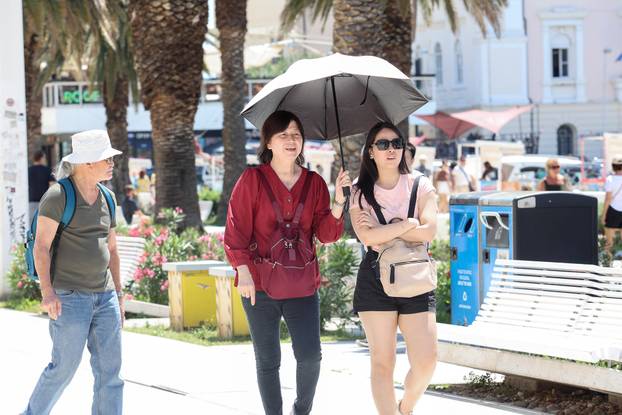 Split: Stigle najavljene visoke temperature