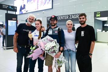 Zagreb: Povratak Sare Kolak nakon zlatne medalje u bacanju koplja na Europskom prvenstvu u Birminghamu