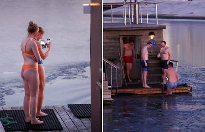 Norvežani se kupaju i u ledu na -3! 'Samo popijte malo piva'