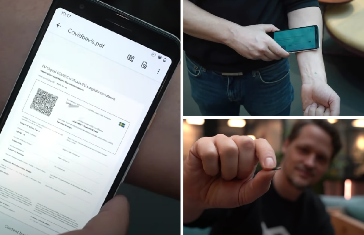 VIDEO Tko se želi čipirati? Švedska tvrtka predstavila novi način korištenja covid potvrda