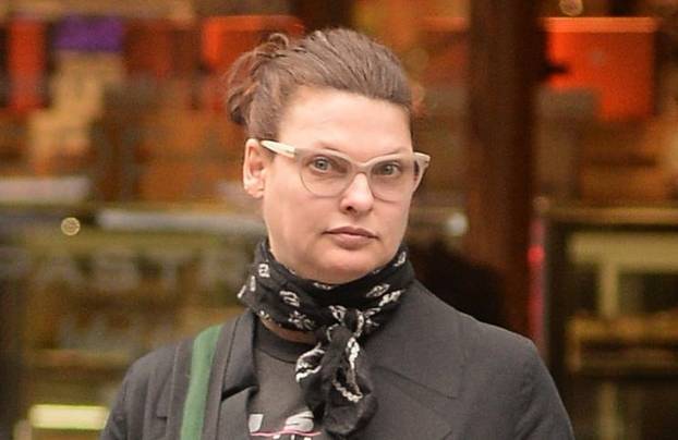 Linda Evangelista Waits For A Taxi In NYC