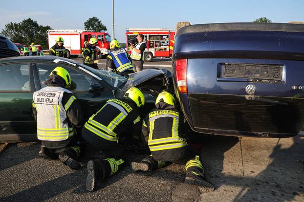 Zagreb: U blizini naplatne postaje Sveta Helena održana je vježba "Sigurnost 25"