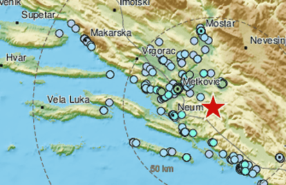 Potres jačine 3.6 zatresao jug Hrvatske: 'Ljuljalo se, čula se grmljavina, dobro se osjetio'