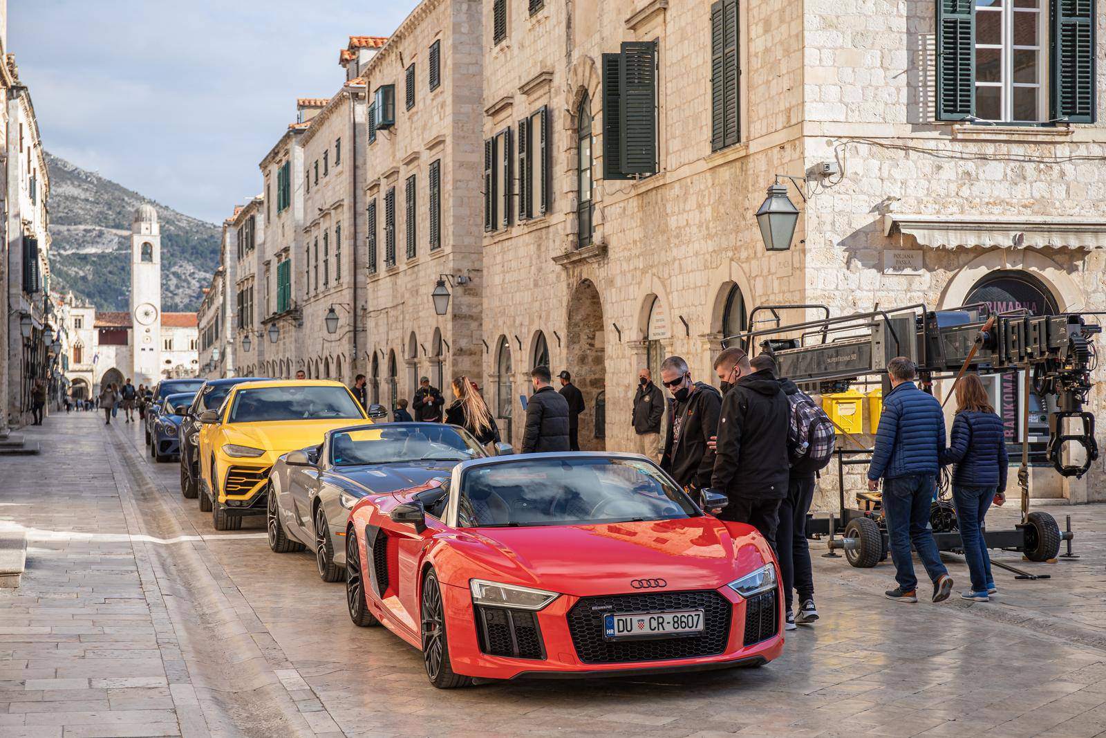 Dubrovnik: Pripreme za snimanje američke serije Jack Ryan na Stradunu