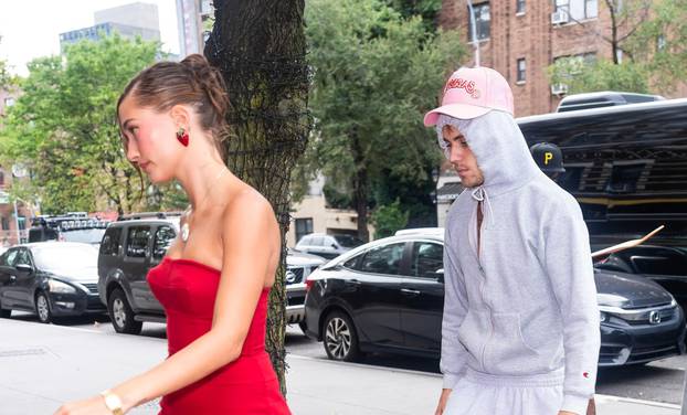 Justin and Hailey Bieber Are Spotted Heading to Lunch at Bar Pitti in New York City