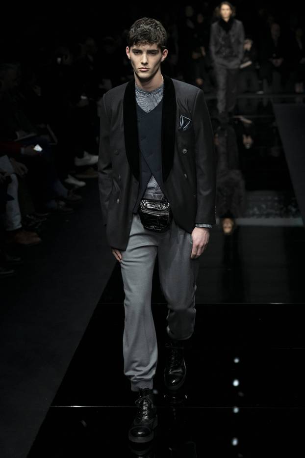 GIORGIO ARMANI Fall/Winter 2020/2021 Runway during Milan Fashion Week Men‚Äôs January 2020 - Milan, Italy 13/01/2020