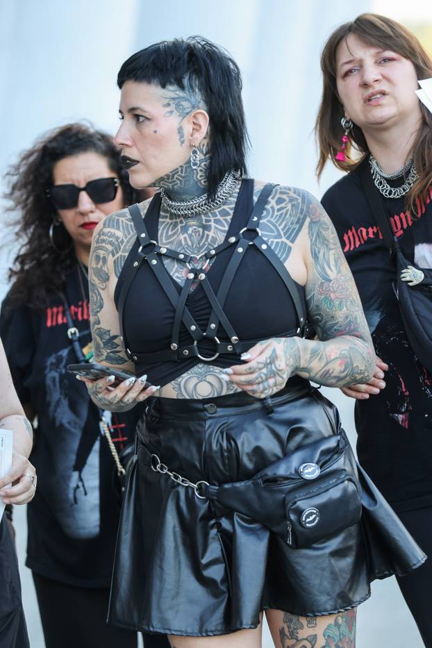 Zagreb: Atmosfera oko Arene uoci koncerta Marilyna Manson.