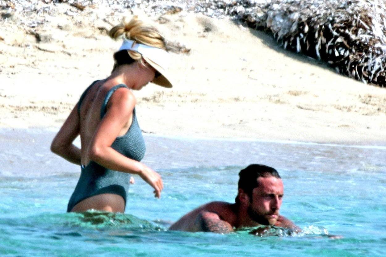 *EXCLUSIVE* Italian Footballer Claudio Marchisio and wife Roberta Sinopoli on holiday in Formentera