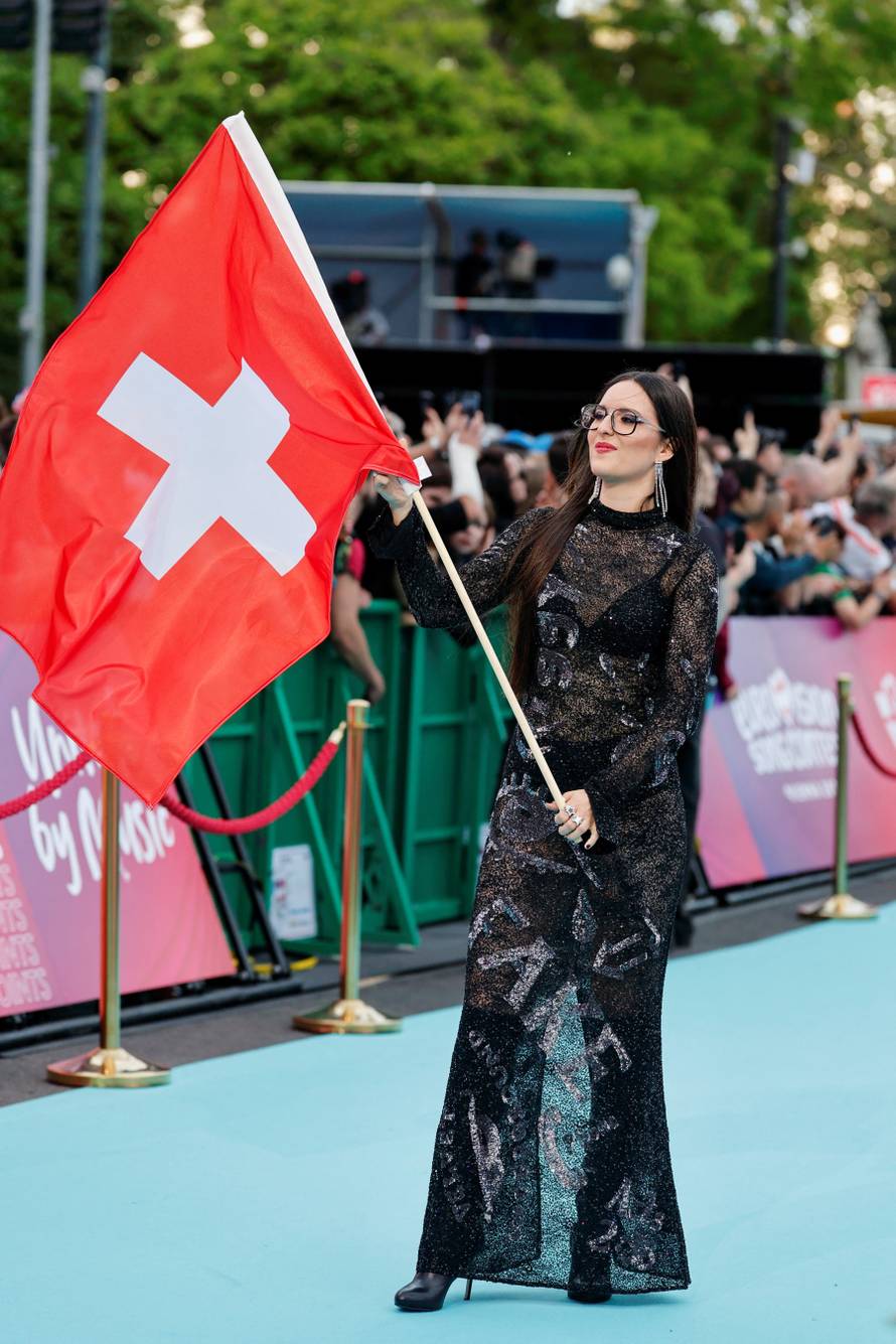 Eurovision Song Contest's 'Turquoise Carpet' event in Vienna