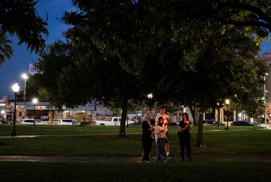 Vigil in memory of Texas flooding victims, in San Antonio