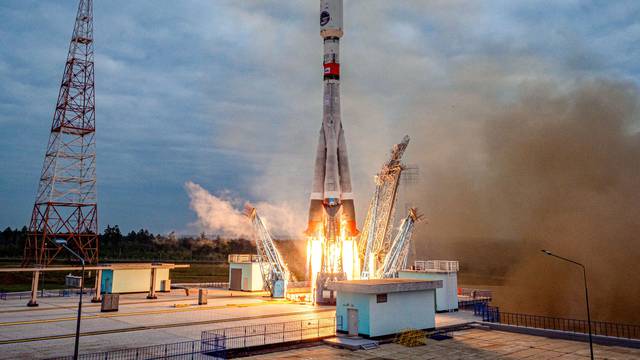 Rocket booster with Luna-25 lunar lander blasts off at Vostochny Cosmodrome