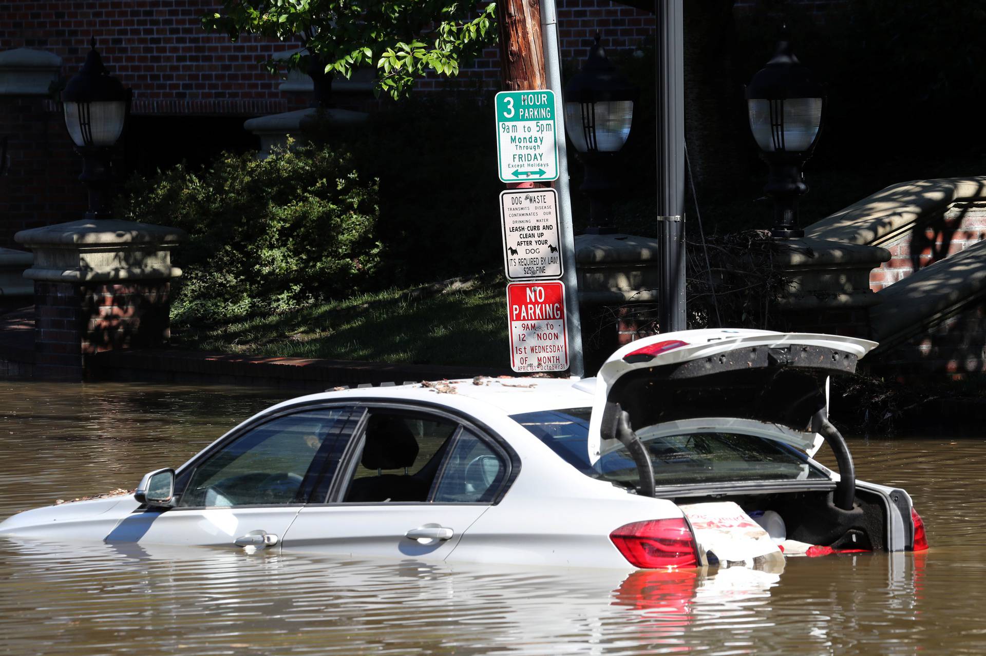 Flooding from remnants of Ida in Mamaroneck, New York