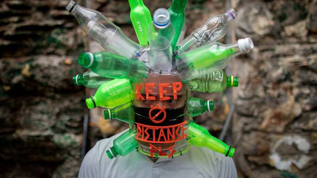 Filipino artist Leeroy New shifts to designing makeshift masks amid coronavirus pandemic