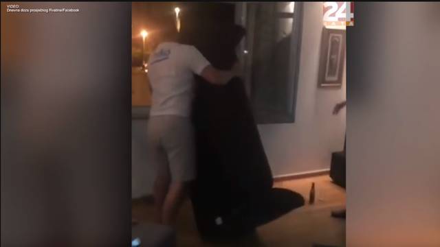 Extreme fan throws couch out of the window after Croatia win