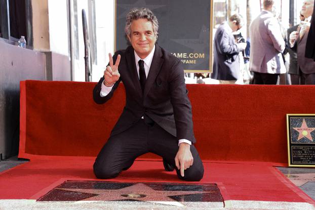 Actor Mark Ruffalo unveils his star on the Hollywood Walk of Fame in Los Angeles