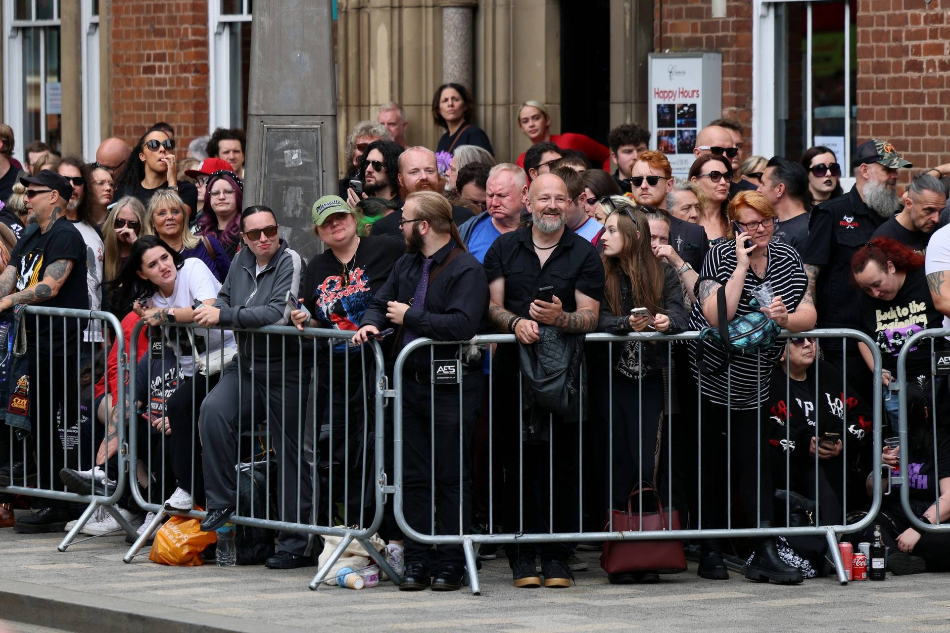 Ozzy Osbourne's funeral cortege travels through Birmingham