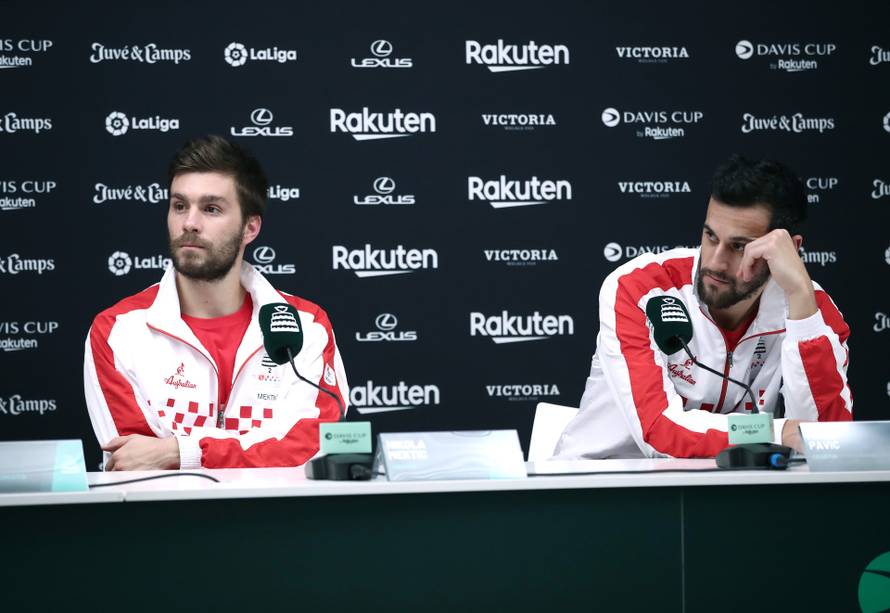 Malaga: Konferencija za medije hrvatske teniske reprezentacije nakon poraza od Australaca 