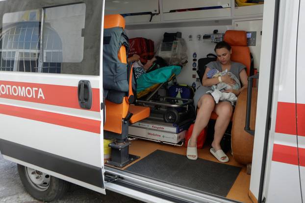 Aftermath of a Russian drone attack in Kharkiv