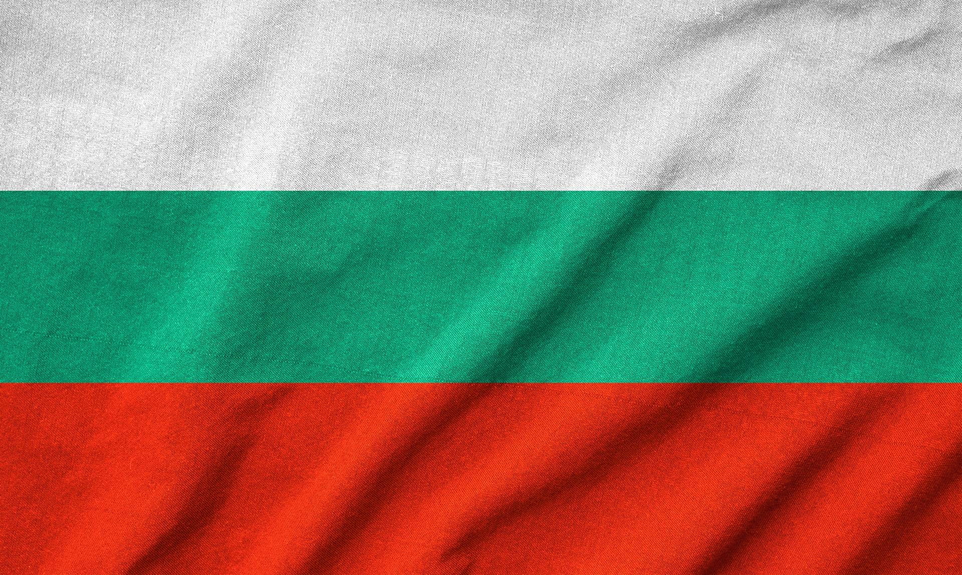 Ruffled Bulgaria Flag