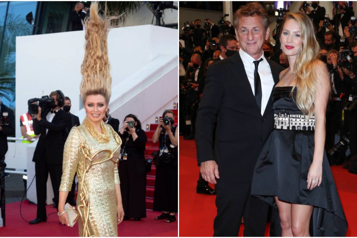 Kosa u vis: Glumica je prkosila gravitaciji, a Sean Penn doveo lijepu kći s kojom je snimio film