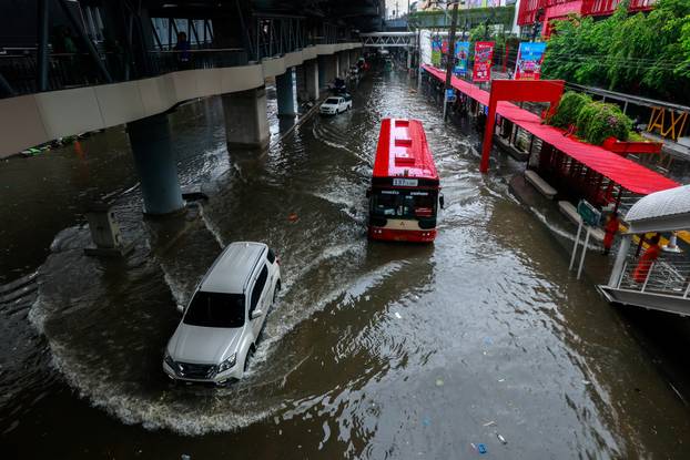 Heavy rain in Bangkok