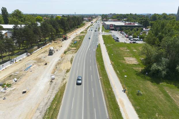 Zagreb: Radovi u Sarajevskoj snimljeni iz zraka