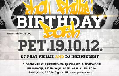 DJ Phat Phillie ovaj petak slavi 37. rođendan u klubu Groove