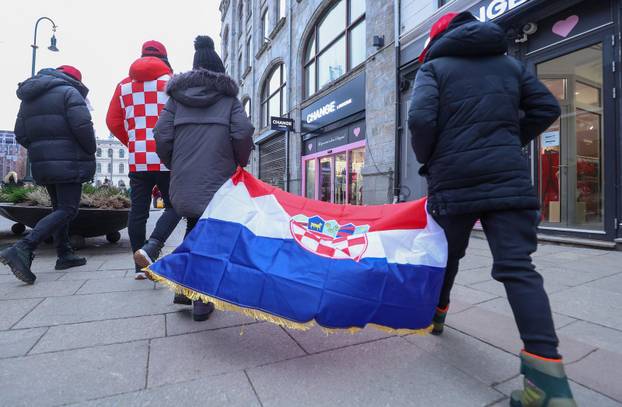 Oslo:  Navijači iz Velike Gorice prvi su započeli s navijanjem  na ulicama grada 