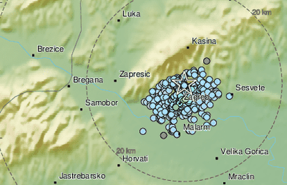 Slabiji potres od 1.2 po Richteru uznemirio je noćas Zagrepčane