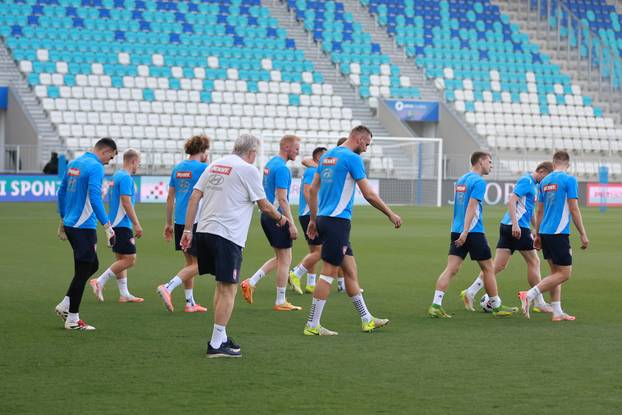 Osijek: Trening češke nogometne reprezentacije