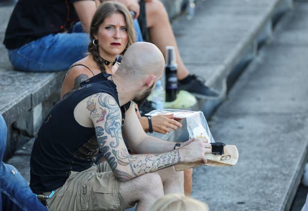 Zagreb: Atmosfera oko Arene uoci koncerta Marilyna Manson.