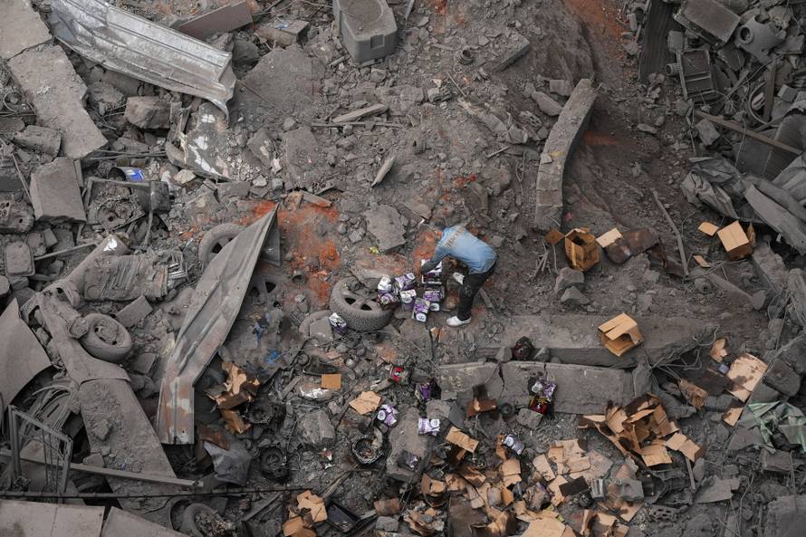 Aftermath of an Israeli strike, in Beirut
