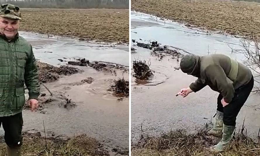 Pogledajte kako nafta izbija iz polja kod Zagreba: 'Ljudi, ovo je mali Kuvajt! Nije montaža'